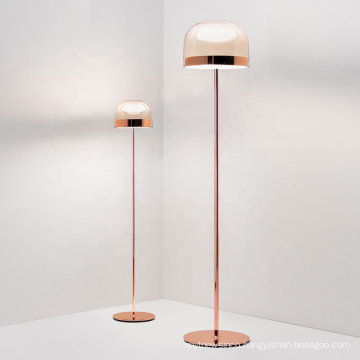 Postmodern creative rose gold standing Lamp art bedside designer glass floor lamp